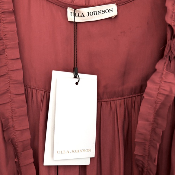 NWT Ulla Johnson Amara Dress, long sleeve, knee length, size 8 in Dessert Rose - Picture 3 of 5